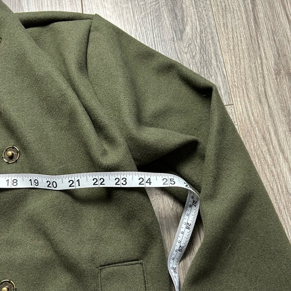 NWT Banana Republic Olive Melton Jacket M - Picture 4 of 7